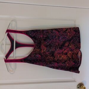 Nike Pink and Multicolor Racerback Tank